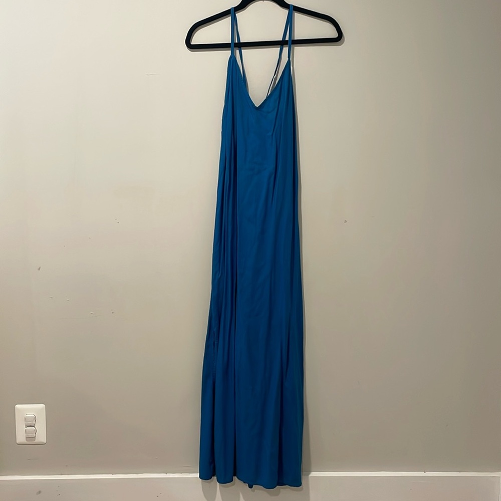 Royal blue old navy flowy dress